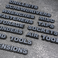 12pc. Custom Magnetic Toolbox Labels for Workshop Drawers & Equipment