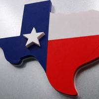 TEXAS FLAG Fridge/Toolbox Magnet