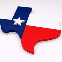 TEXAS FLAG Fridge/Toolbox Magnet