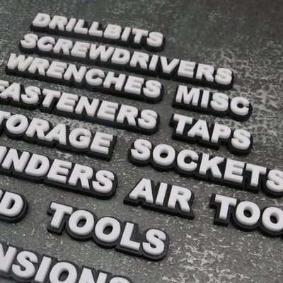 32pc. Standard Magnetic Toolbox Labels